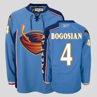 Thrashers -4 Bogosian Stitched Blue NHL Jersey