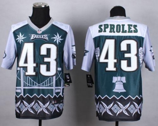 Nike Philadelphia Eagles #43 Darren Sproles Midnight Green Men's Stitched NFL Elite Noble Fashion Je