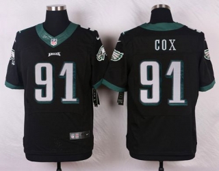 Nike Philadelphia Eagles #91 Fletcher Cox Black Alternate Men's Stitched NFL Elite Jersey