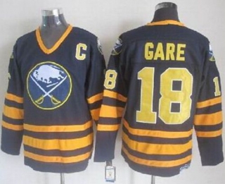 Buffalo Sabres -18 Danny Gare Navy Blue CCM Throwback Stitched NHL Jersey