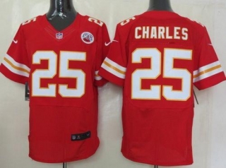 Nike Kansas City Chiefs #25 Jamaal Charles Red Team Color Men's Stitched NFL Elite Jersey