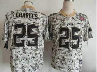 Nike Kansas City Chiefs #25 Jamaal Charles Camo Men's Stitched NFL Elite USMC Jersey
