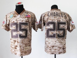 Nike Kansas City Chiefs #25 Jamaal Charles Camo Men's Stitched NFL New Elite USMC Jersey