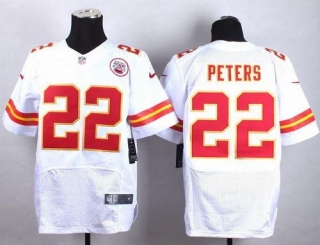 Nike Kansas City Chiefs #22 Marcus Peters White Men's Stitched NFL Elite Jersey