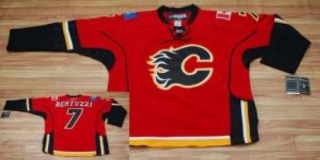 Calgary Flames -7 Todd Bertuzzi Stitched Red NHL Jersey