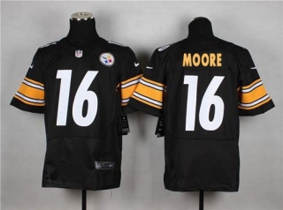 Nike Pittsburgh Steelers #16 Lance'Moore Black Team Color Men's Stitched NFL Elite Jersey