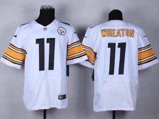 Nike Pittsburgh Steelers #11 Markus Wheaton White Men's Stitched NFL Elite Jersey