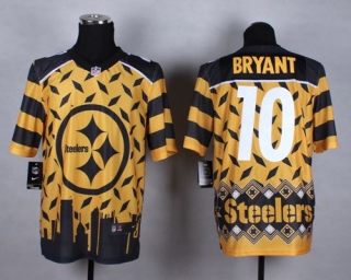 Nike Pittsburgh Steelers #10 Martavis Bryant Gold Men's Stitched NFL Elite Noble Fashion Jersey