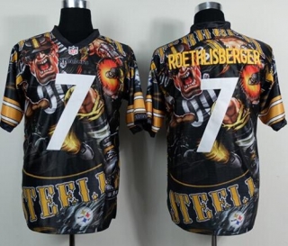 Nike Pittsburgh Steelers #7 Ben Roethlisberger Team Color Men's Stitched NFL Elite Fanatical Version