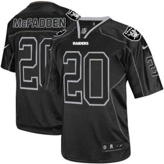 Nike Oakland Raiders #20 Darren McFadden Lights Out Black Men's Stitched NFL Elite Jersey