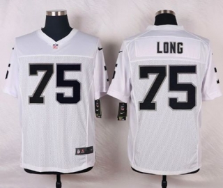 Nike Oakland Raiders #75 Howie Long White Men's Stitched NFL Elite Jersey