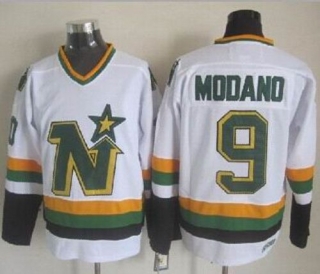 Dallas Stars -9 Mike Modano Stitched White NHL Jersey