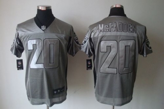Nike Oakland Raiders #20 Darren McFadden Grey Shadow Men's Stitched NFL Elite Jersey