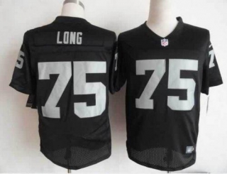 Nike Oakland Raiders #75 Howie Long Black Team Color Men's Stitched NFL Elite Jersey