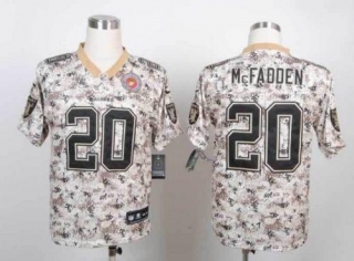 Nike Oakland Raiders #20 Darren McFadden Camo Men's Stitched NFL Elite USMC Jersey