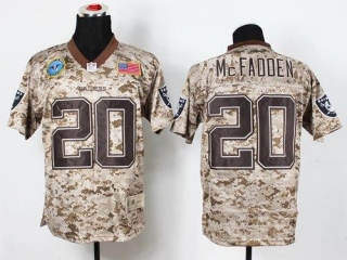 Nike Oakland Raiders #20 Darren McFadden Camo Men's Stitched NFL New Elite USMC Jersey