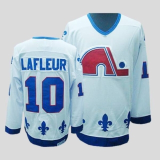 Nordiques -10 Guy Lafleur Stitched CCM Throwback white NHL Jersey