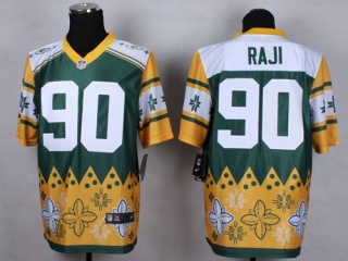 Nike Green Bay Packers #90 BJ Raji Green Men's Stitched NFL Elite Noble Fashion Jersey