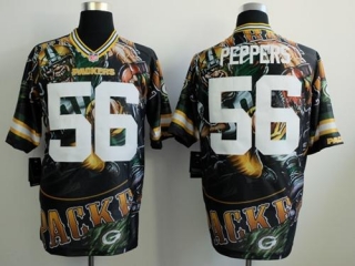 Nike Green Bay Packers #56 Julius Peppers Team Color Men's Stitched NFL Elite Fanatical Version Jers