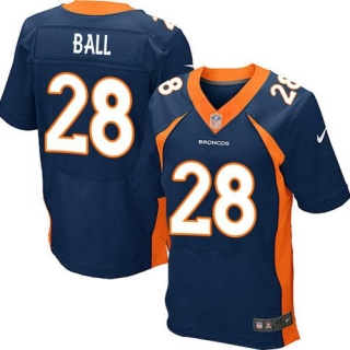 Nike Denver Broncos #28 Montee Ball Navy Blue Alternate Men's Stitched NFL New Elite Jersey