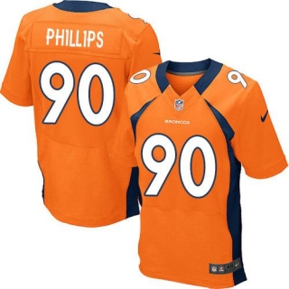 Nike Denver Broncos #90 Shaun Phillips Orange Team Color Men's Stitched NFL New Elite Jersey