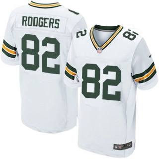 Nike Green Bay Packers #82 Richard Rodgers White Men's Stitched NFL Elite Jersey