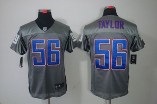Nike New York Giants #56 Lawrence Taylor Grey Shadow Men's Stitched NFL Elite Jersey