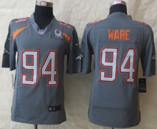 Nike Denver Broncos #94 DeMarcus Ware Grey Pro Bowl Men's Stitched NFL Elite Team Irvin Jersey