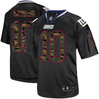 Nike New York Giants #10 Eli Manning Black Men's Stitched NFL Elite Camo Fashion Jersey