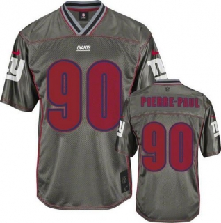 Nike New York Giants #90 Jason Pierre-Paul Grey Men's Stitched NFL Elite Vapor Jersey