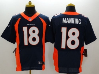 Nike Denver Broncos #18 Peyton Manning Navy Blue Alternate Men's Stitched NFL New Elite Jersey