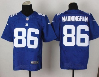 Nike New York Giants #86 Mario Manningham Royal Blue Team Color Men's Stitched NFL Elite Jersey