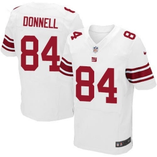 Nike New York Giants #84 Larry Donnell White Men's Stitched NFL Elite Jersey