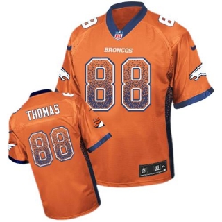 Nike Denver Broncos #88 Demaryius Thomas Orange Team Color Men's Stitched NFL Elite Drift Fashion Je