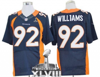 Nike Denver Broncos #92 Sylvester Williams Navy Blue Alternate Super Bowl XLVIII Men's Stitched NFL