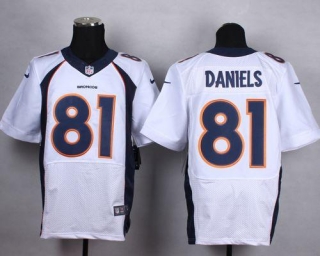 Nike Denver Broncos #81 Owen Daniels White Men's Stitched NFL New Elite Jersey