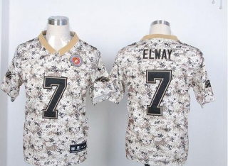 Nike Denver Broncos #7 John Elway Camo USMC Men's Stitched NFL Elite Jersey