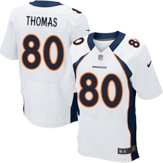 Nike Denver Broncos #80 Julius Thomas White Men's Stitched NFL Elite Jersey