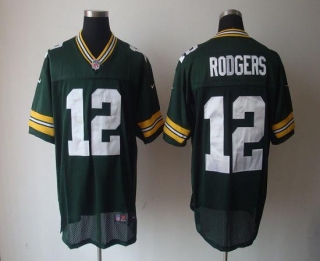Nike Green Bay Packers #12 Aaron Rodgers Green Team Color Men's Stitched NFL Elite Jersey