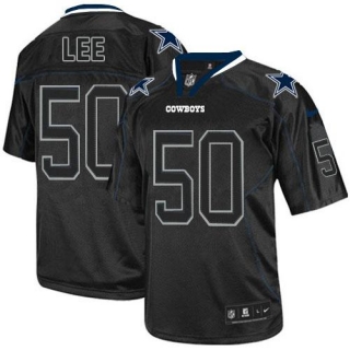 Nike Dallas Cowboys #50 Sean Lee Lights Out Black Men's Stitched NFL Elite Jersey