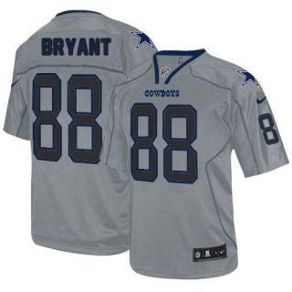 Nike Dallas Cowboys #88 Dez Bryant Lights Out Grey Men's Stitched NFL Elite Jersey