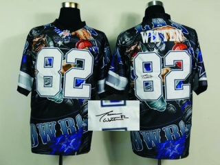 Nike Dallas Cowboys #82 Jason Tony Romo Team Color NFL Elite Fanatical Version Autographed Jersey