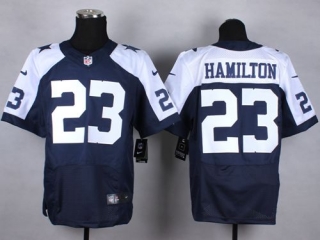 Nike Dallas Cowboys #23 Jakar Hamilton Navy Blue Thanksgiving Throwback Men's Stitched NFL Elite Jer
