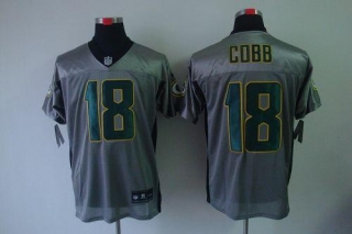 Nike Green Bay Packers #18 Randall Cobb Grey Shadow Men's Stitched NFL Elite Jersey