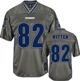 Nike Dallas Cowboys #82 Jason Witten Grey Men's Stitched NFL Elite Vapor Jersey
