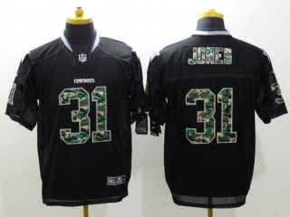 Nike Dallas Cowboys #31 Byron Jones Black Men's Stitched NFL Elite Camo Fashion Jersey