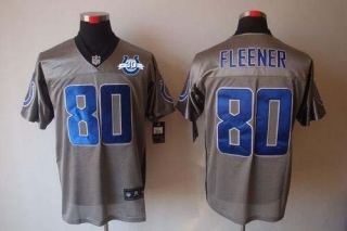Nike Indianapolis Colts #80 Coby Fleener Grey Shadow With 30TH Seasons Patch Men's Stitched NFL Elit