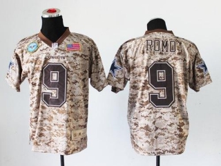 Nike Dallas Cowboys #9 Tony Romo Camo Men's Stitched NFL New Elite USMC Jersey