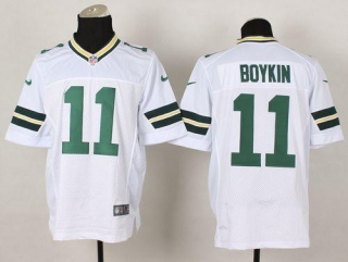 Nike Green Bay Packers #11 Jarrett Boykin White Men's Stitched NFL Elite Jersey
