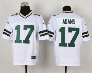 Nike Green Bay Packers #17 Davante Adams White Men's Stitched NFL Elite Jersey